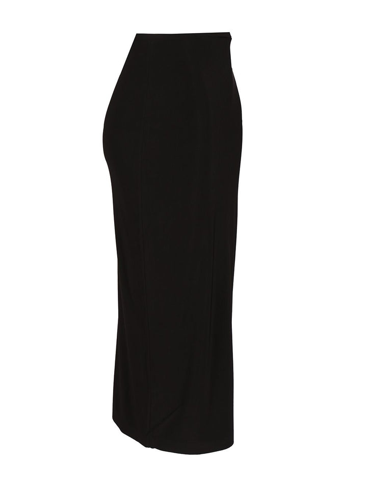 Norma Kamali Straight Skirt Gonne - Nero | f2b004f236edde85f5471becc246b1e842db32e6