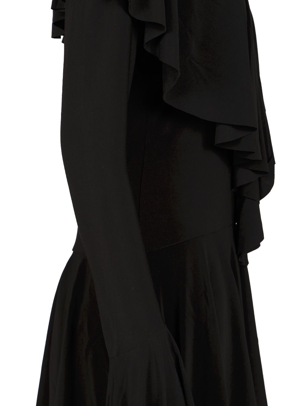 Norma Kamali Ruffle Mini Dress Abiti - Nero | 96b6599a0b2225e06c916472f8fc2eed9eb71642