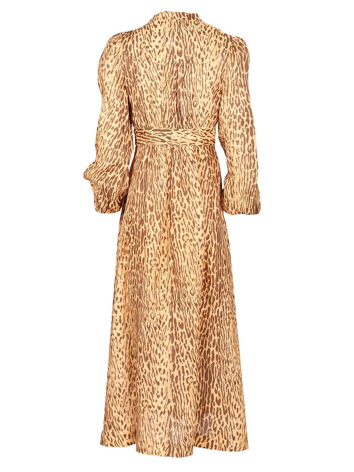 Zimmermann Leopard Print Midi Dress Abiti - Animalier | 646ef01c71c9f4db95c101f64d4c339b0ef5ef85