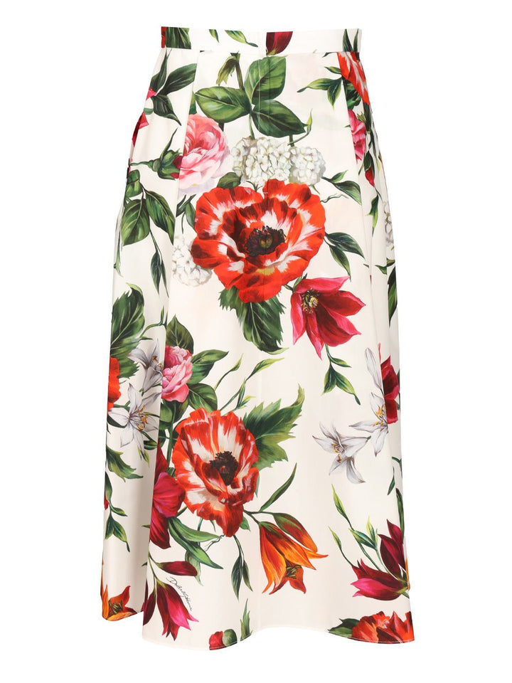Dolce & Gabbana Pleated Skirt Gonne - Multicolor | d87a4754321e3aba53def66478be372037b44c55