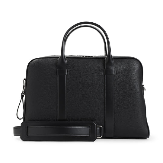 Black Calf Leather Briefcase