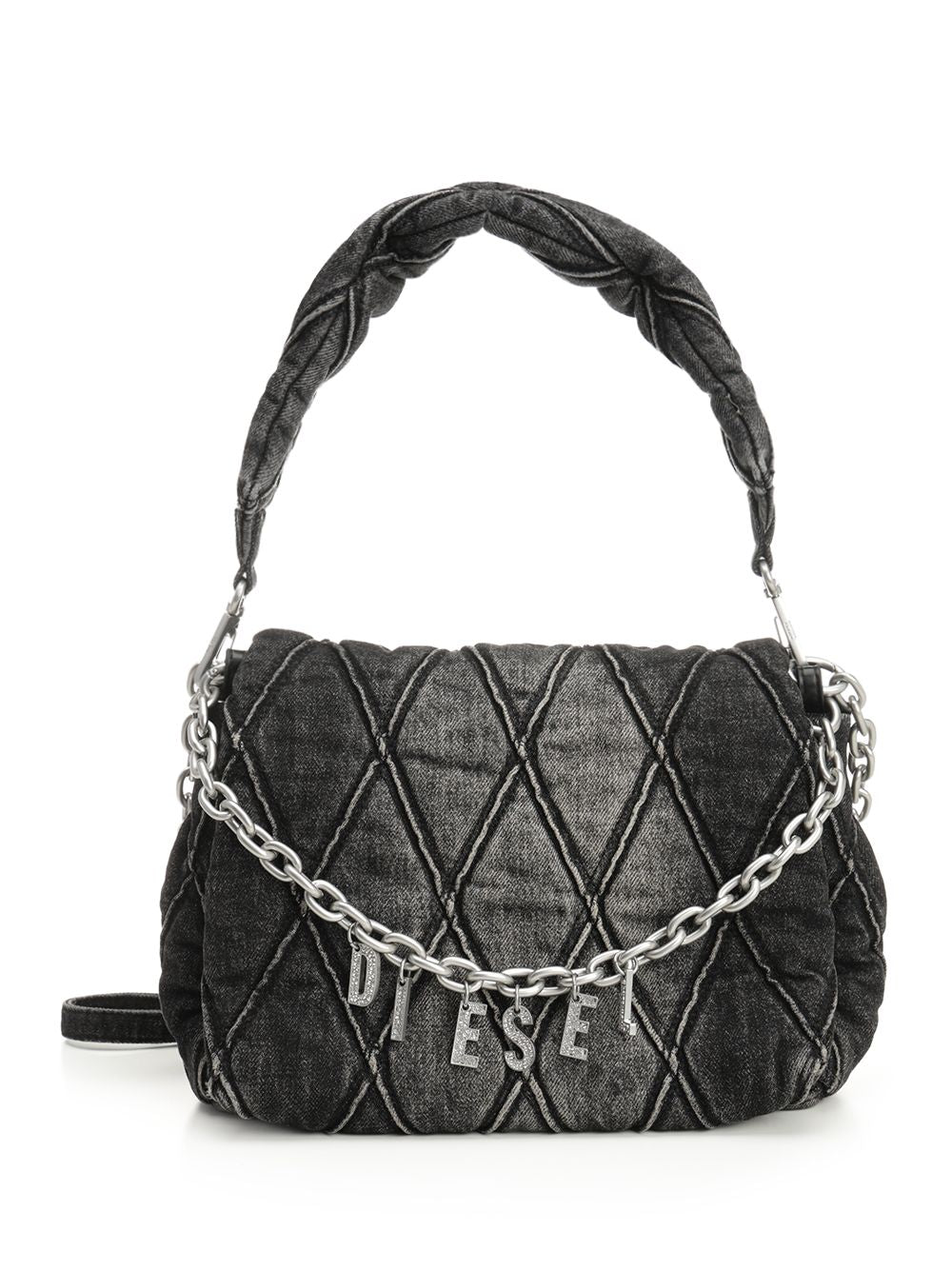 Diesel Charm-D Shoulder Bags - Nero | e17f64f529a574606d8b3b9ad5f62d303aa3109e