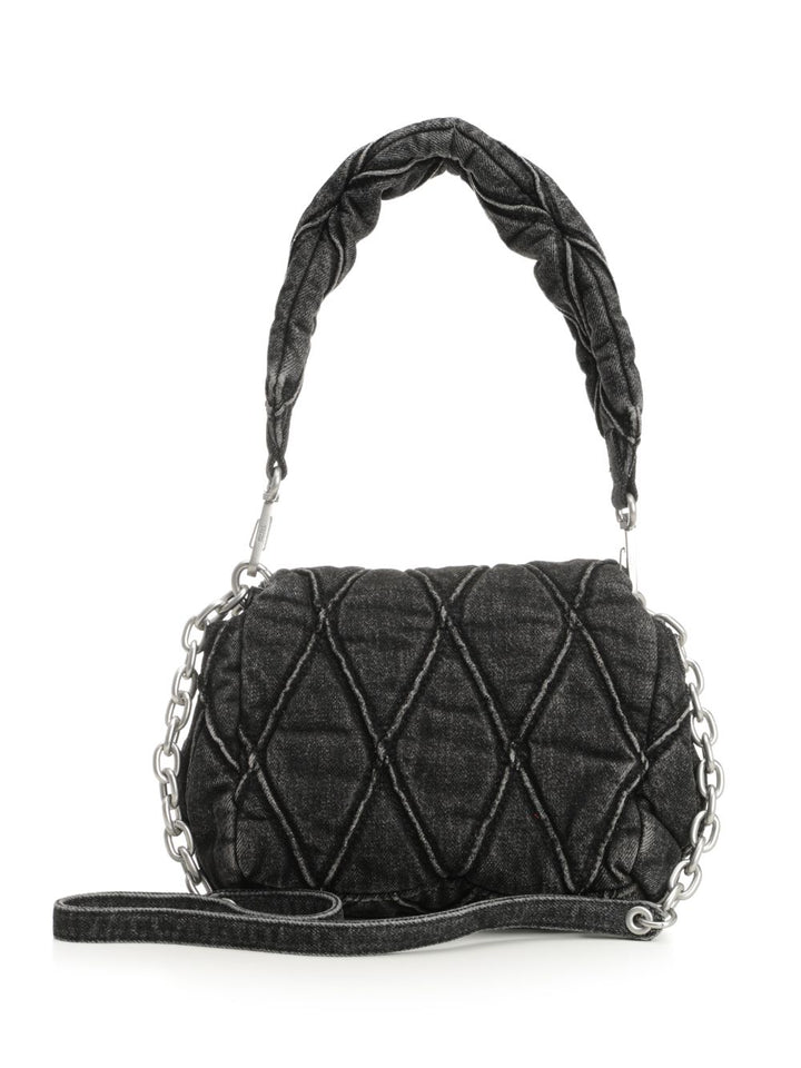 Diesel Charm-D Shoulder Bags - Nero | b633cd4c80b6b3d8179d504acdeeeea767e11bf1