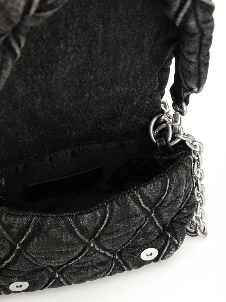 Diesel Charm-D Shoulder Bags - Nero | 7dac35fbff96d0ac4da67322027f5f53344466a3