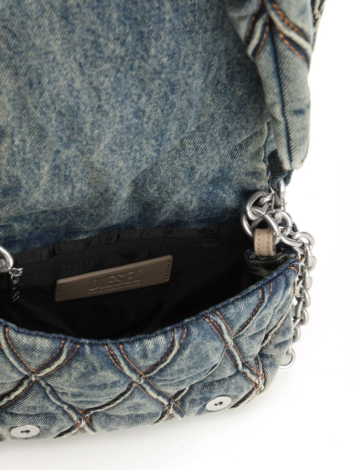 Diesel Charm-D Shoulder Bags - Blu | f5cce73f85d7b2d556195f43268bfca55e43e476