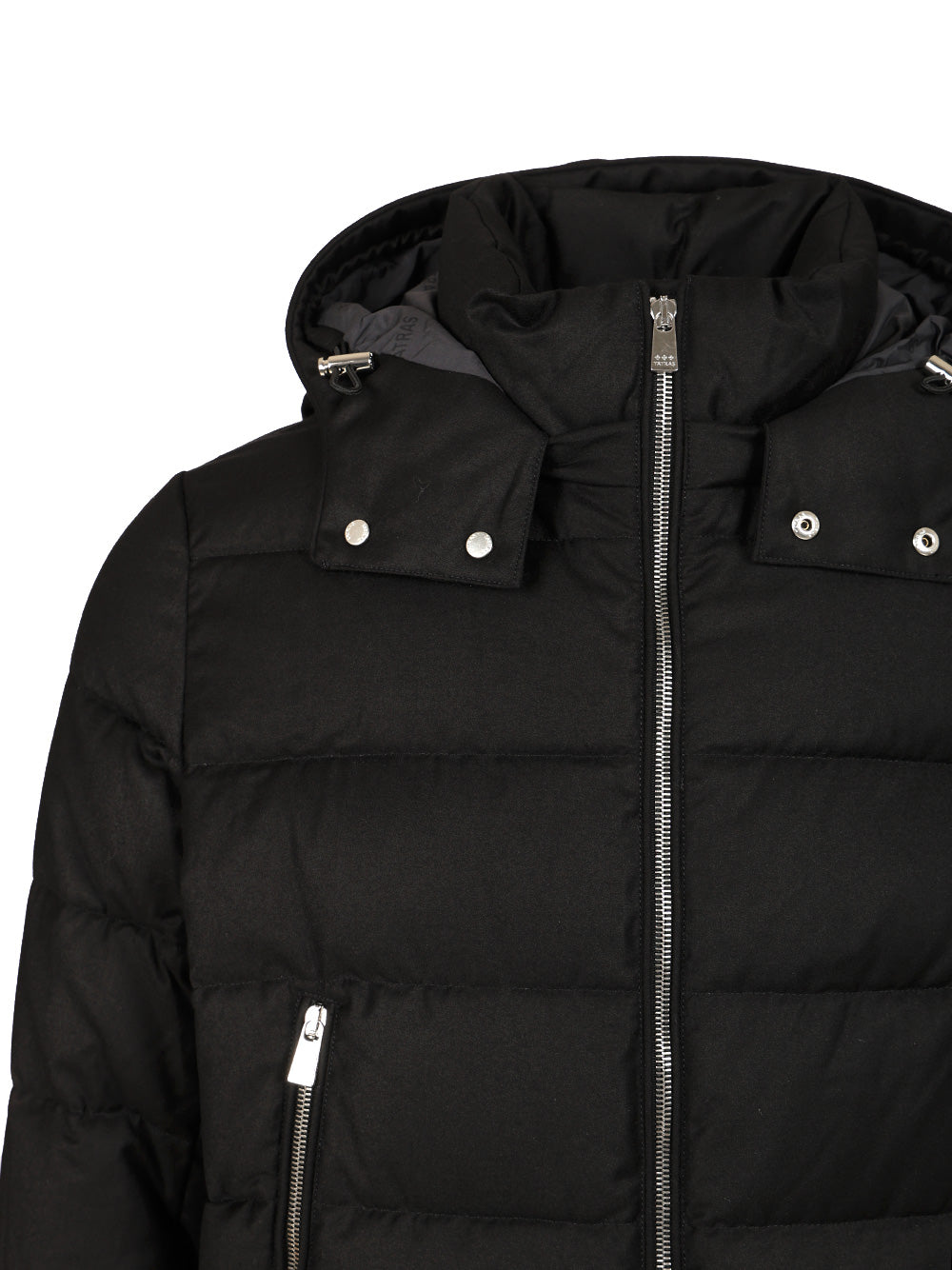 Tatras Domiziano Down Jacket In Super 150s Wool Coats - Nero | e30a275b2f66aa370b0f1293303dd32ded8e9977