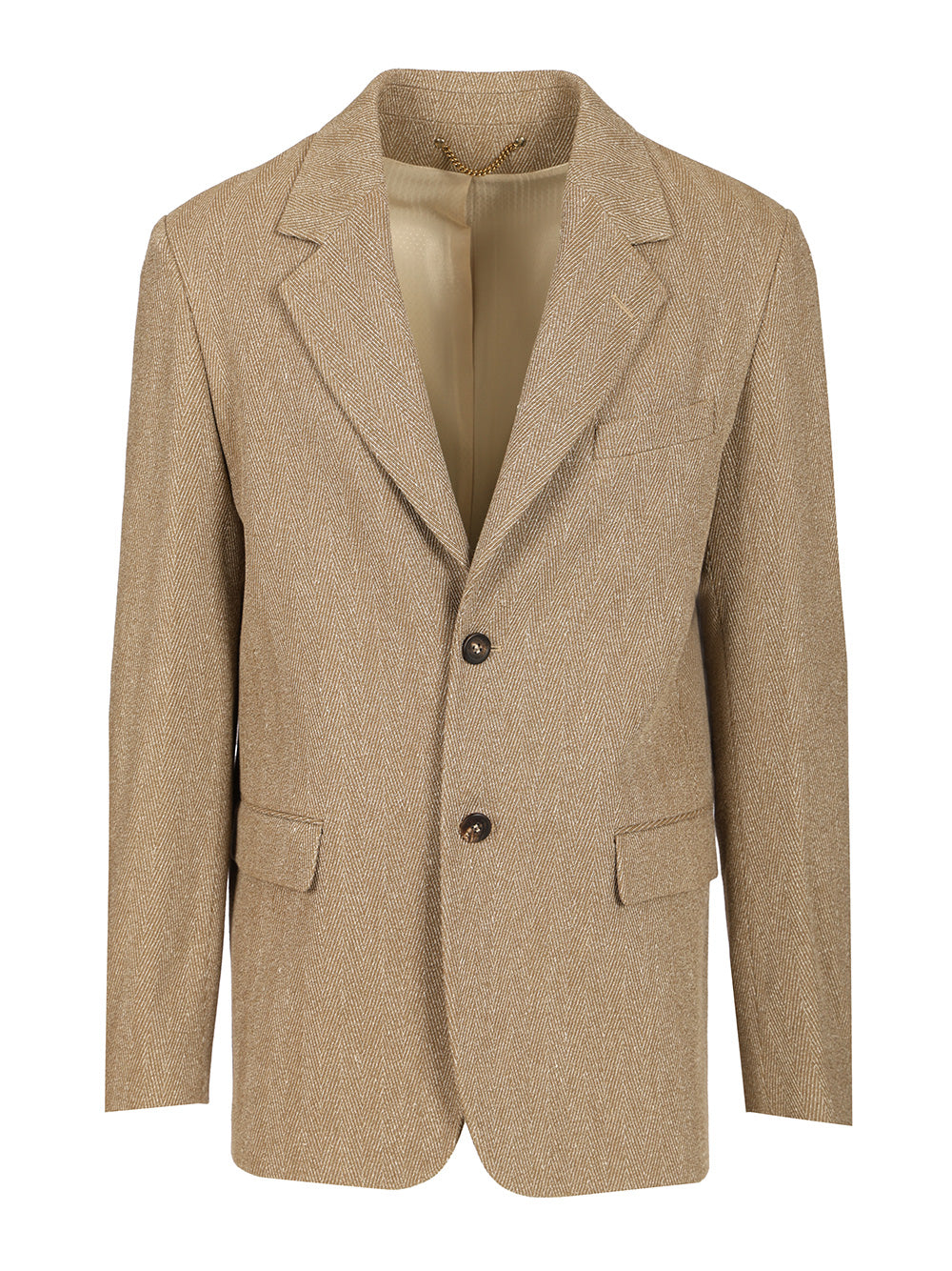 Golden Goose Deluxe Brand Single-Breasted Chevron Linen Blend Blazer Giacche - Multicolor | e813fefa7f2ca61d2bcfe6e4c5f460f561a12ab0