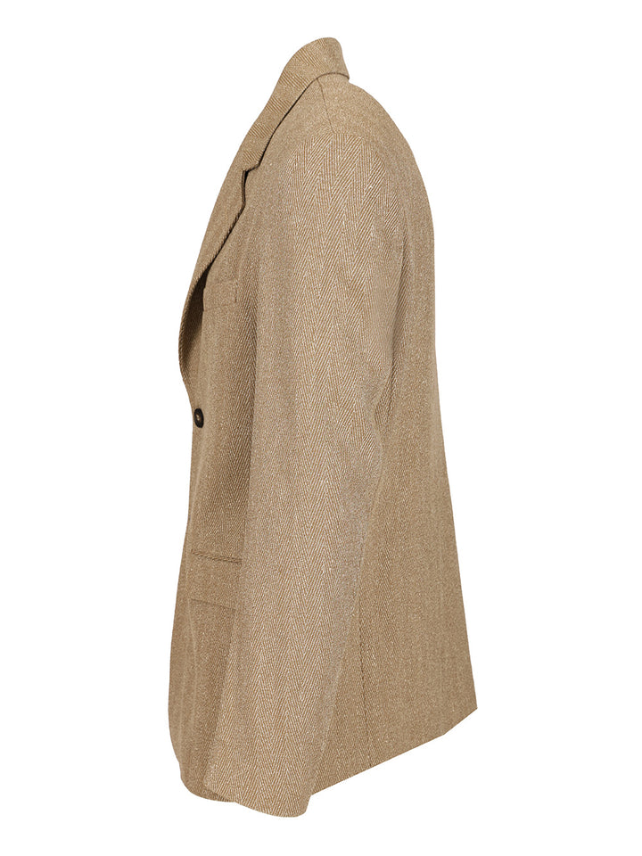Golden Goose Deluxe Brand Single-Breasted Chevron Linen Blend Blazer Giacche - Multicolor | de1e4132386eab1e0d831fd6078b4ec5ea8540c1