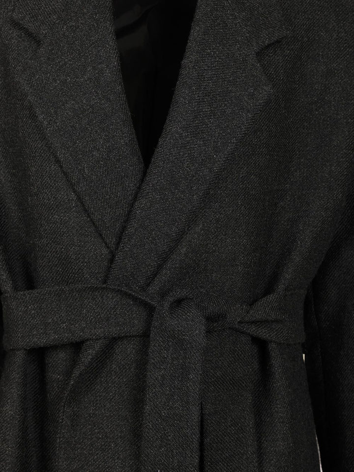Fear Of God Wool Relaxed Coat Coats - Nero | 376fba432bd4ab61e7a44c34cef87c4d5144c58c