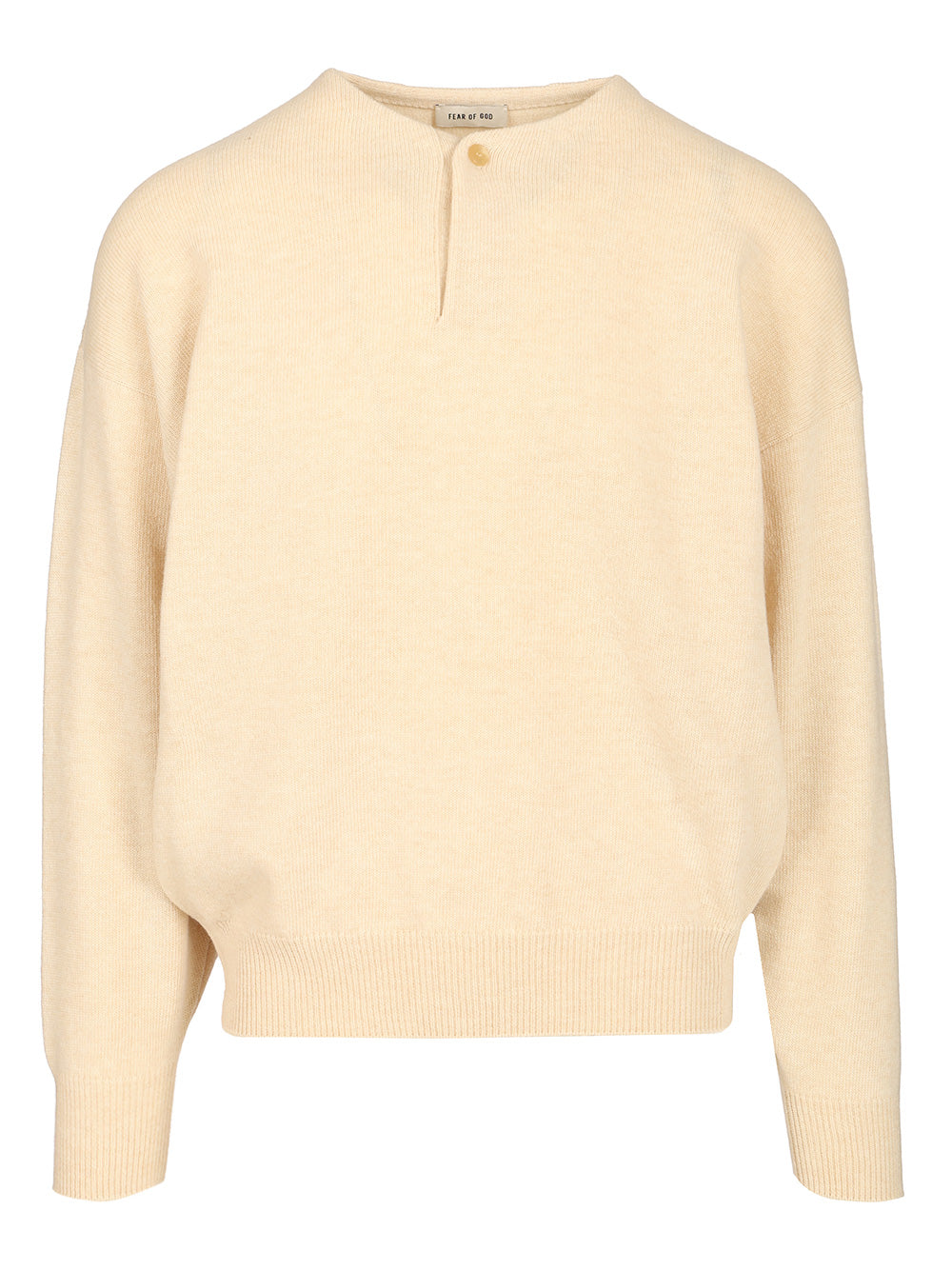 Fear Of God Henley Knitwear - Bianco | 62caf8872eb1b29edf0ddc8be798fcdc21b1207b