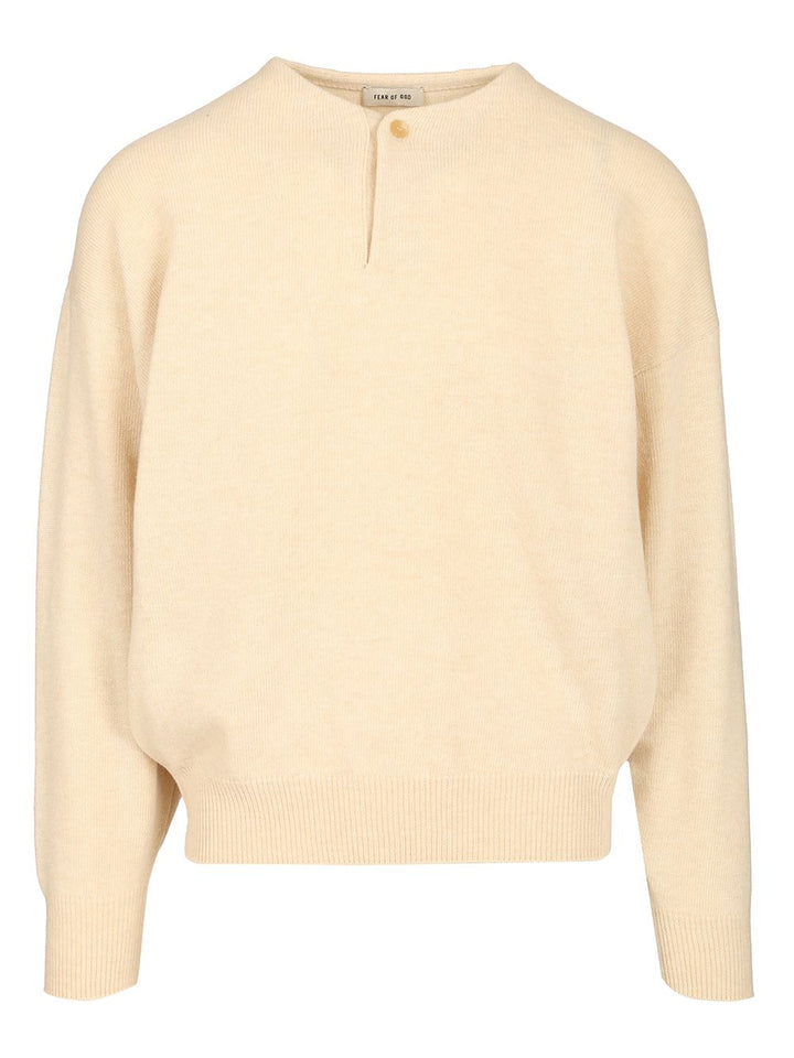 Fear Of God Henley Knitwear - Bianco | cfde75966b07066a278998ee1d51d00ed68cbb1a