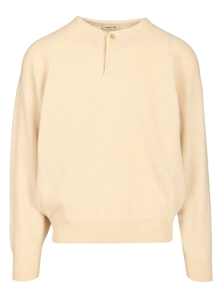 Fear Of God Henley Knitwear - Bianco | 62caf8872eb1b29edf0ddc8be798fcdc21b1207b