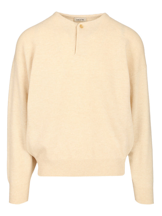 Henley Knitwear Bianco