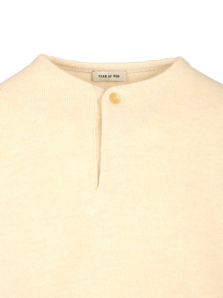 Fear Of God Henley Knitwear - Bianco | 08779b1ccc96401fe07009decd557fc25ee8cc43
