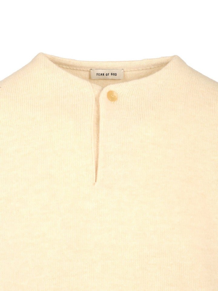 Fear Of God Henley Knitwear - Bianco | cd294a0c3453f4343196e2456dd635855c8c4874