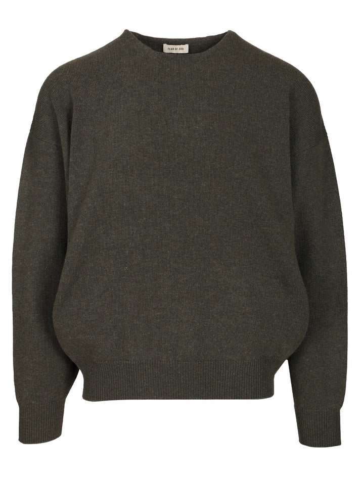 Fear Of God Knit Crewneck Sweater Knitwear - Verde | eecc947cde813226121a53c09fe9d5d868244d31