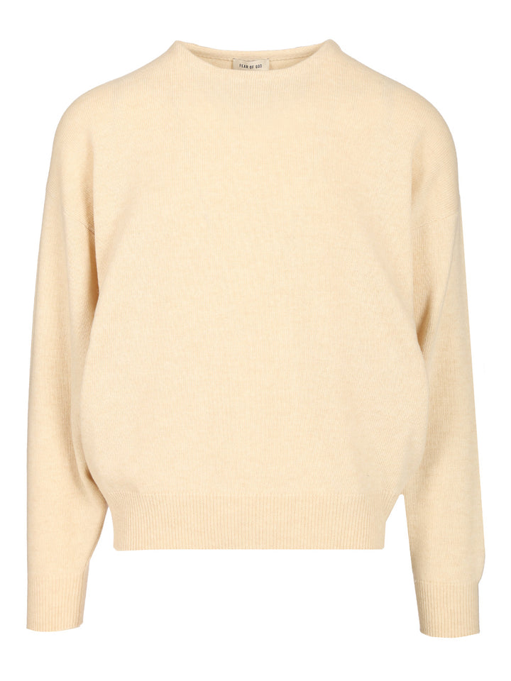 Fear Of God Knit Crewneck Sweater Knitwear - Bianco | 7929a6c7a2a8b1ac6867839558b135a11c32485c