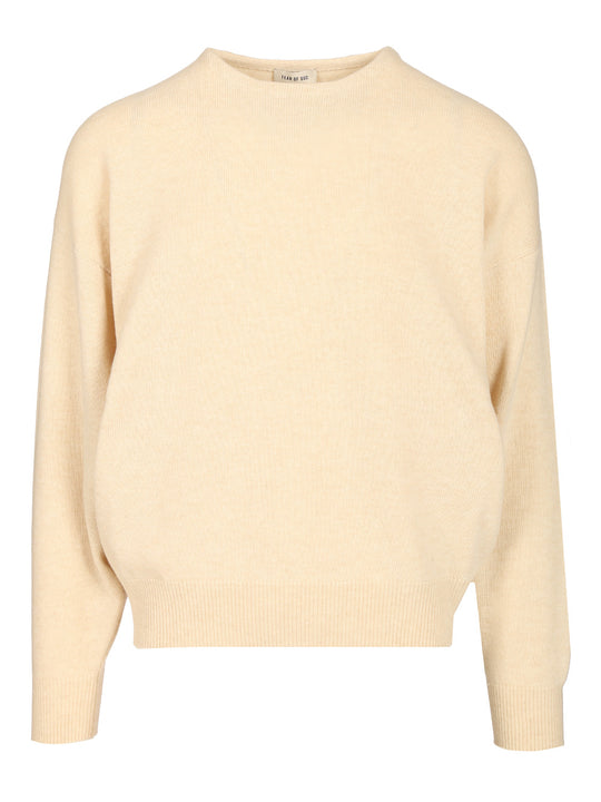 Knit Crewneck Sweater Knitwear Bianco