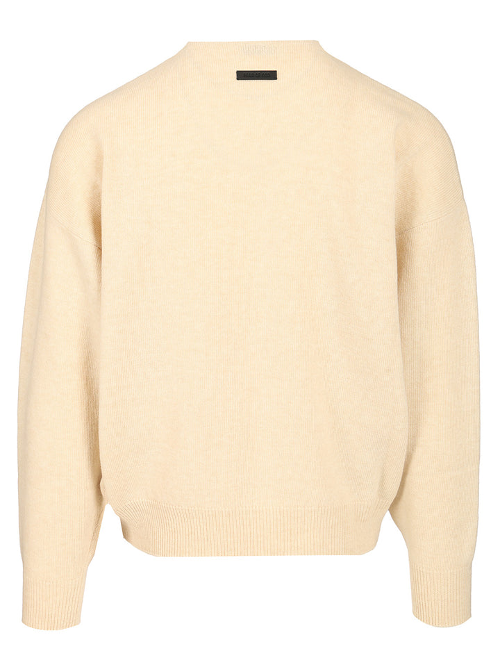 Fear Of God Knit Crewneck Sweater Knitwear - Bianco | 29acafd6a817bd0114a1e23dd006cac094dec5b6