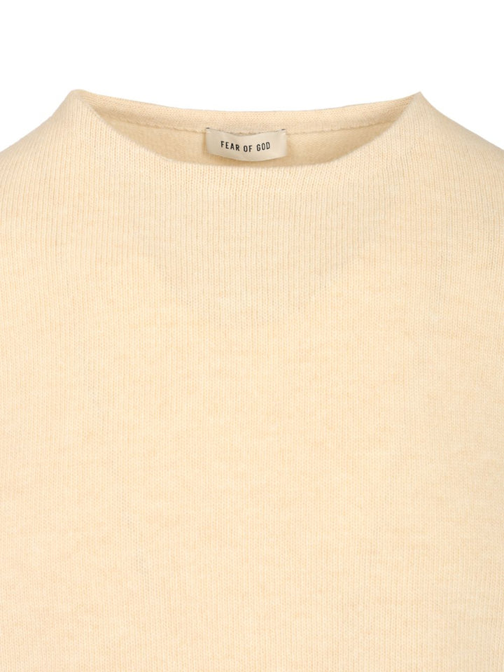 Fear Of God Knit Crewneck Sweater Knitwear - Bianco | c6491cf54314309245df3861d42dc507f0153a5b