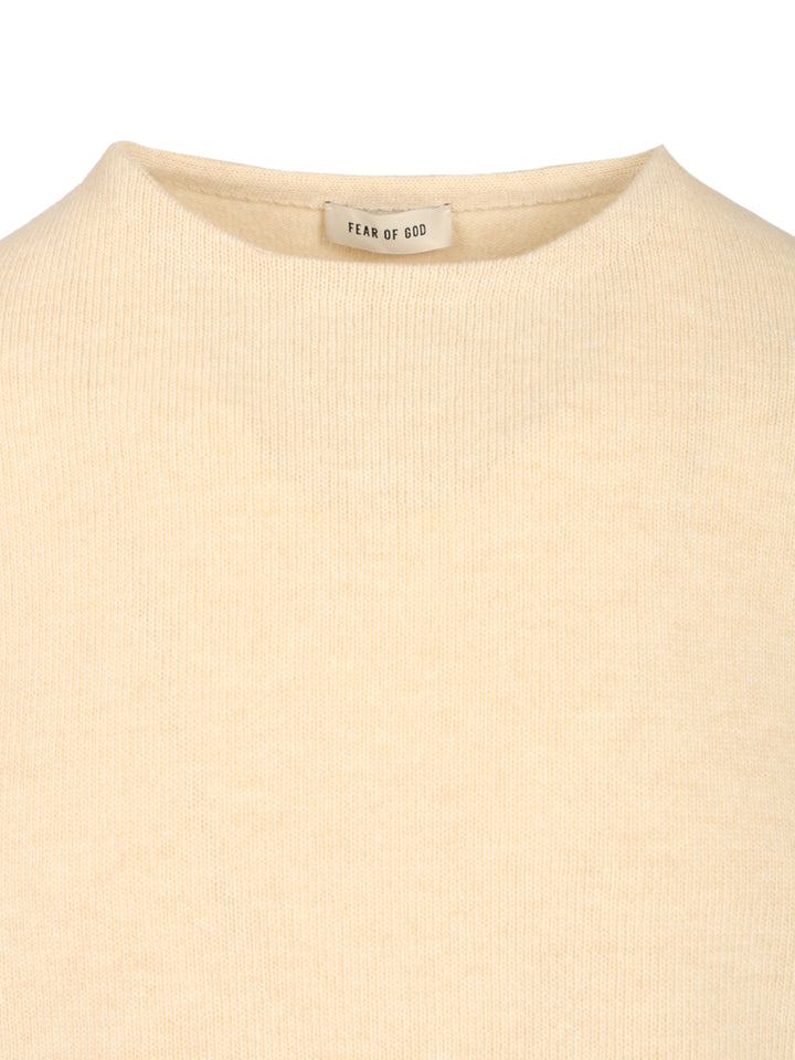 Fear Of God Knit Crewneck Sweater Knitwear - Bianco | 657dcbf9ea420dbf6eeed54bc0f02304140206a2