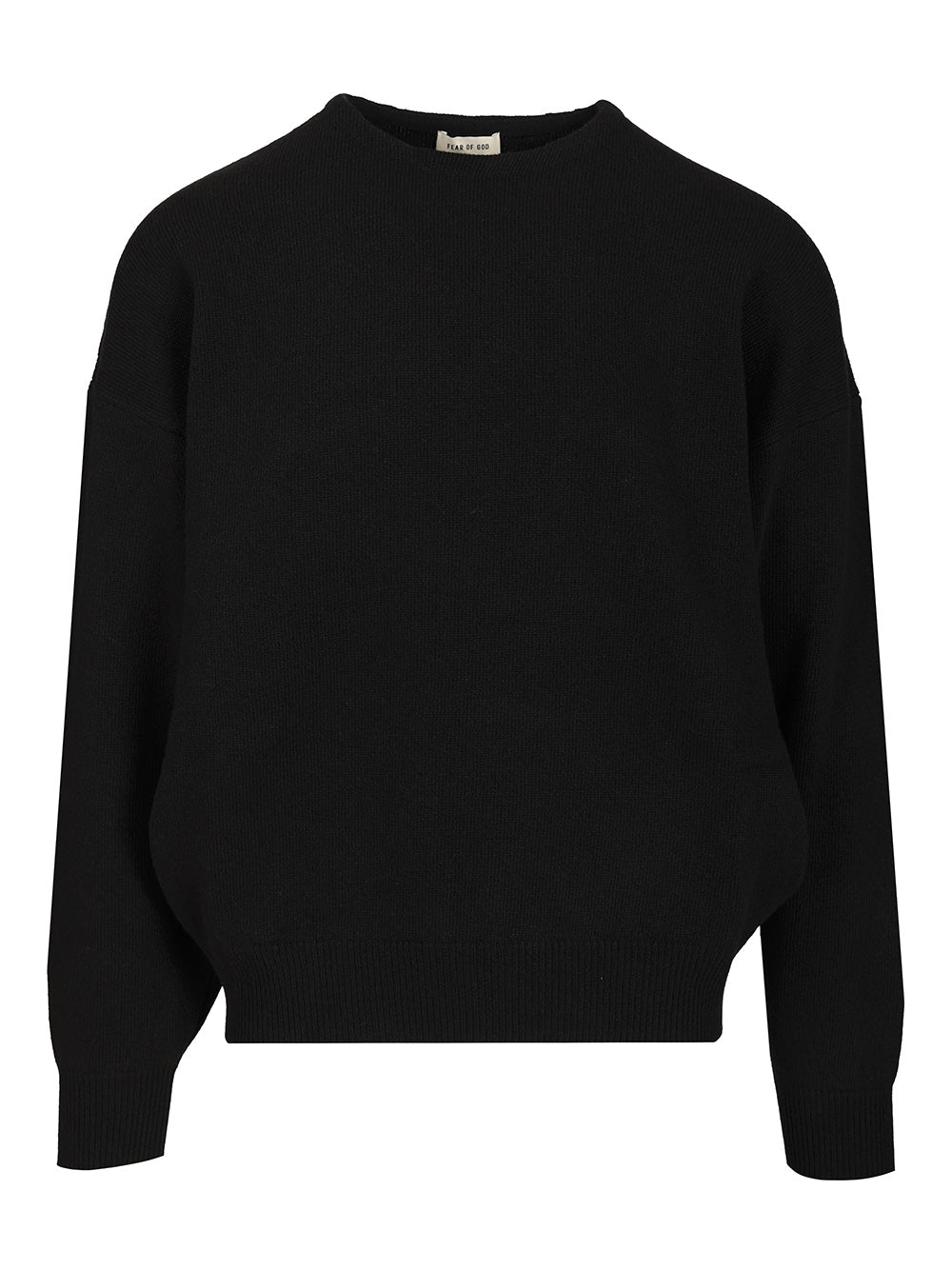 Fear Of God Knit Crewneck Sweater Knitwear - Nero | 25c3abb1a946734322b59190105a429d80d0b462