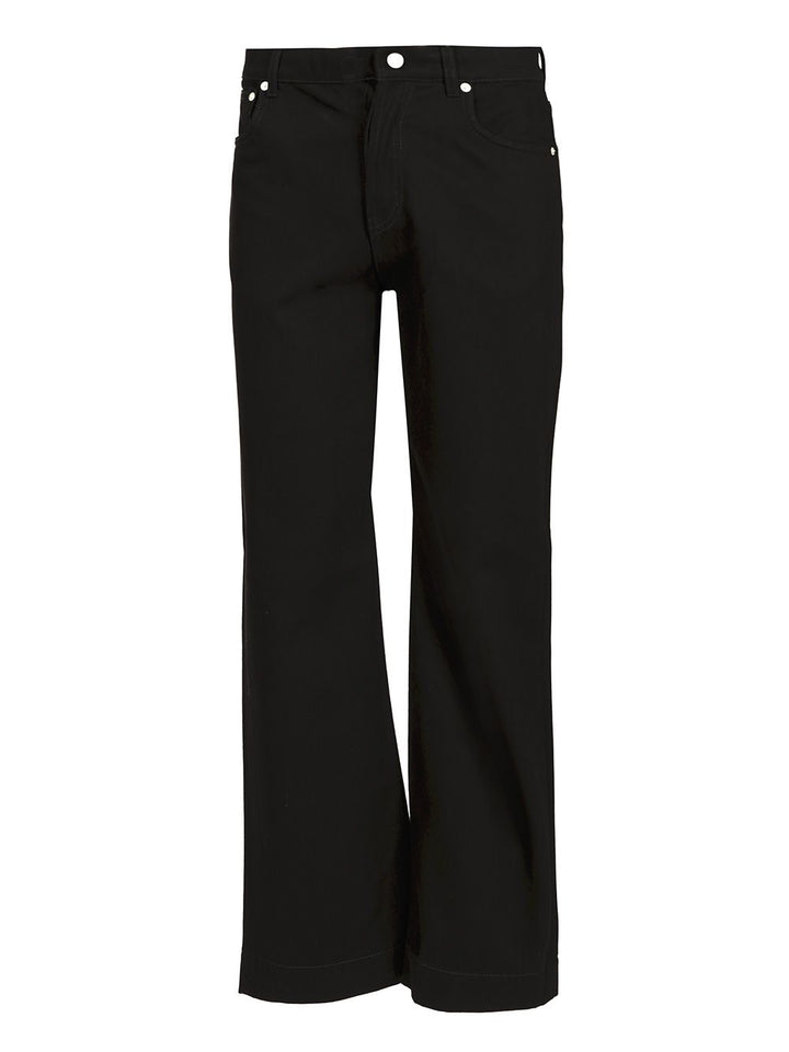 Mcqueen Wide Leg Jeans - Nero | dbc69cd73d8c701413983d49661147a652a00e91