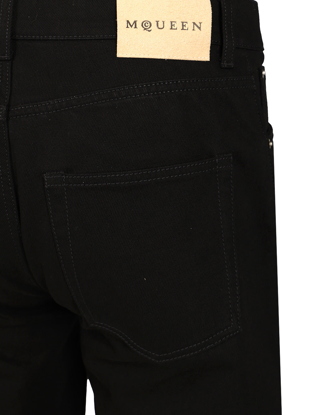 Mcqueen Wide Leg Jeans - Nero | 7dcea3f992a4a65b86b4f7bdb2a5241142320295