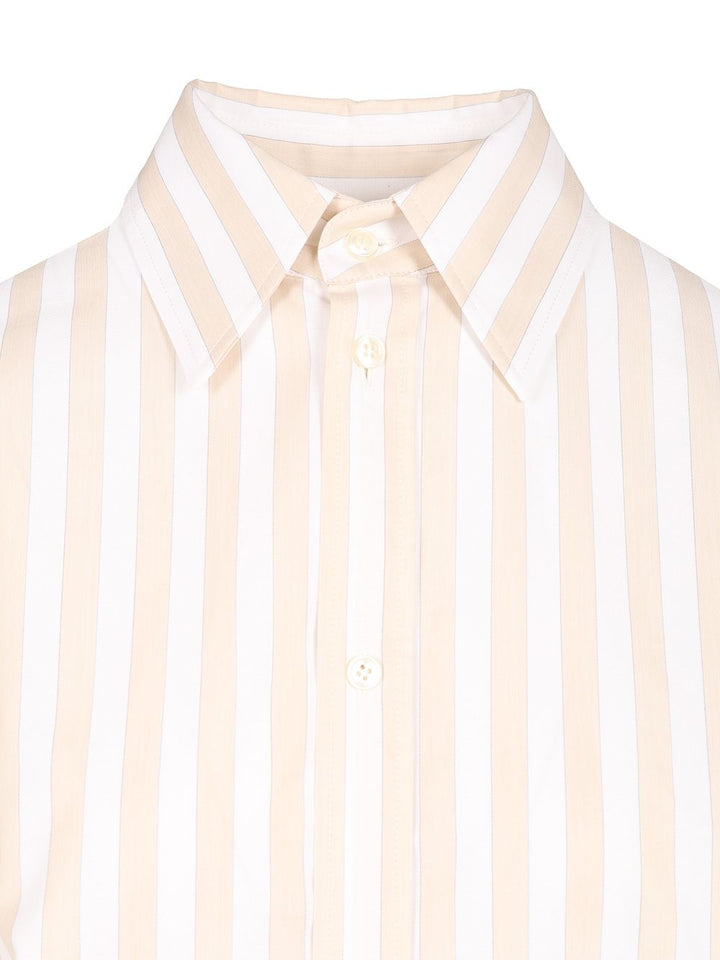 Saint Laurent Cassandre Shirts - Beige | 081213cfed4afb249a6f9c9cf6e8c0700ddca112