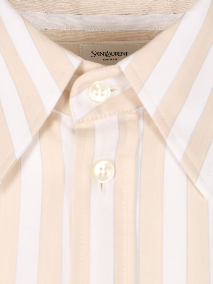 Saint Laurent Cassandre Shirts - Beige | 0202424b99af33f080d39ea836175ea23de58f27