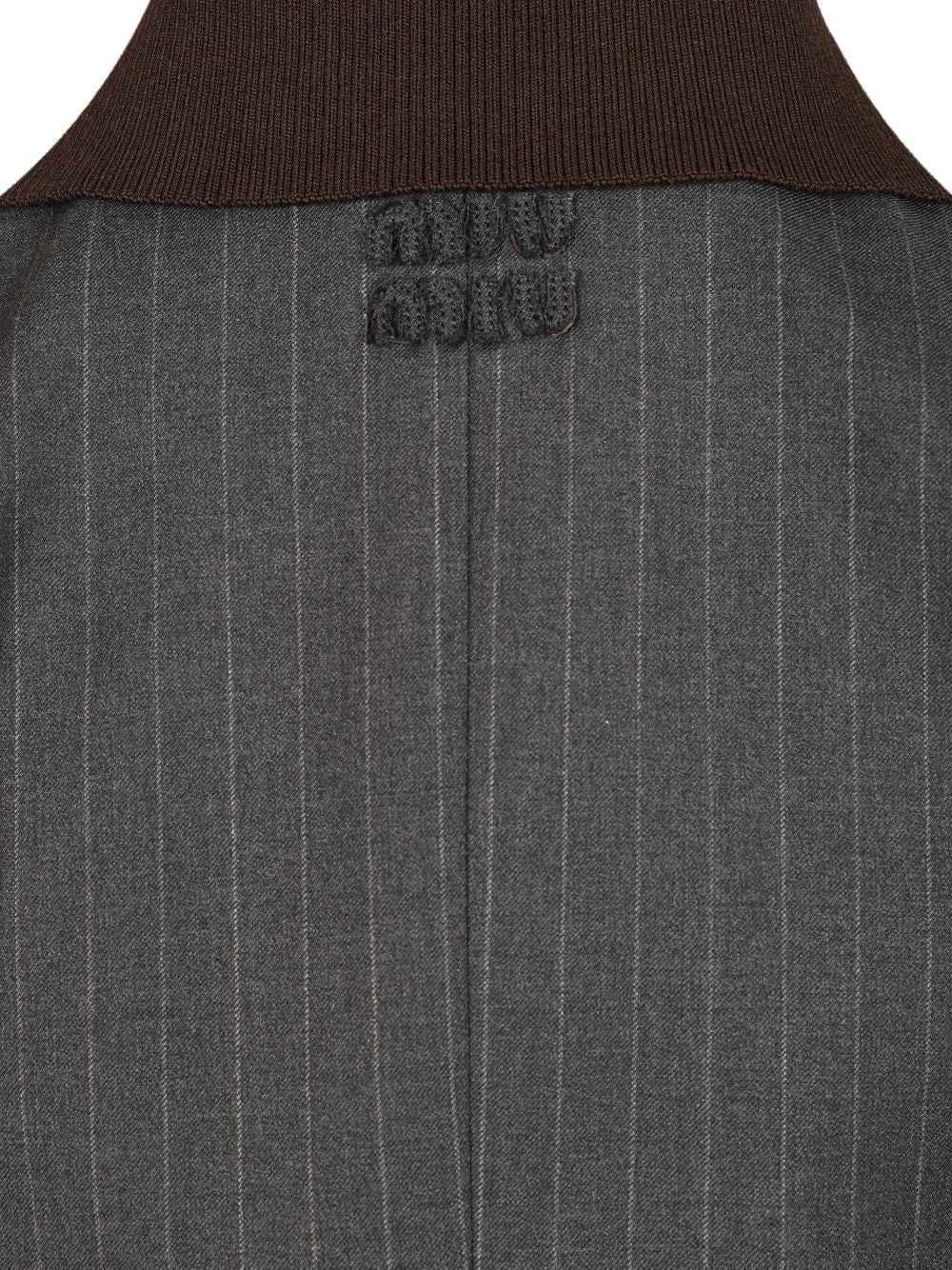 Miu Miu Tailored Single-Breasted Blazer Giacche - Grey | 4c41aeabf3693c590403ab23c67858f343e7e975