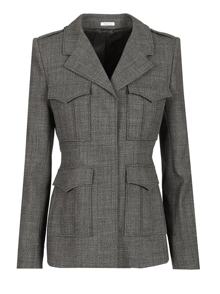 Mcqueen Uniform-Style Jacket Giacche - Grey | 195723ebabafac08e03363efe9af3405339d9885