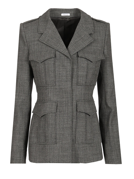 Uniform-Style Jacket Giacche Grey