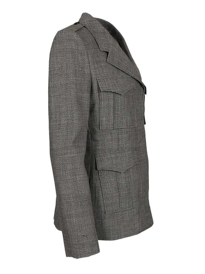 Mcqueen Uniform-Style Jacket Giacche - Grey | 55e20398a72287cc1b71450c75aea43ced244b1f
