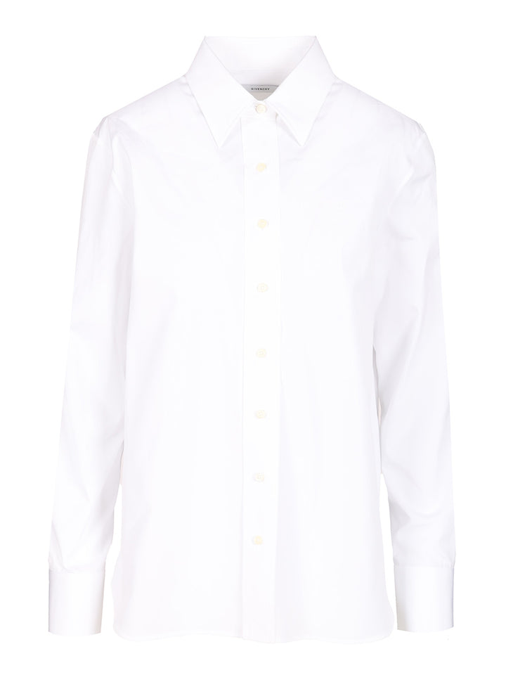 Givenchy Cotton Poplin Shirt Shirts - Bianco | b3dd20fcd6677643b4120325ae1a735ff7a96ec6