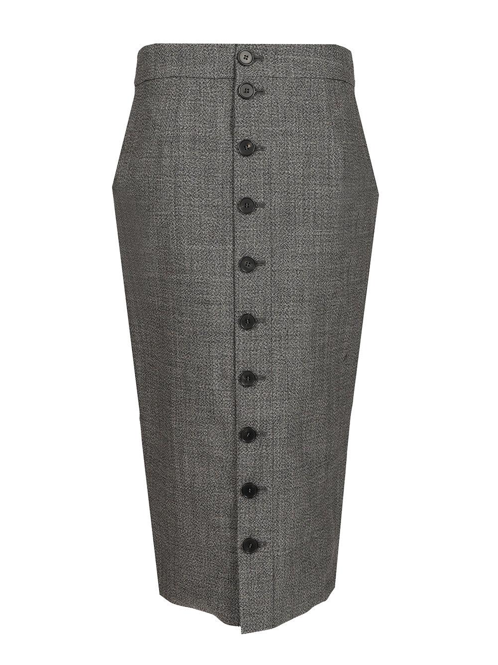 Mcqueen Uniform Style Skirt Gonne - Grey | b1891514408be101901279e9c1640332e47210ea