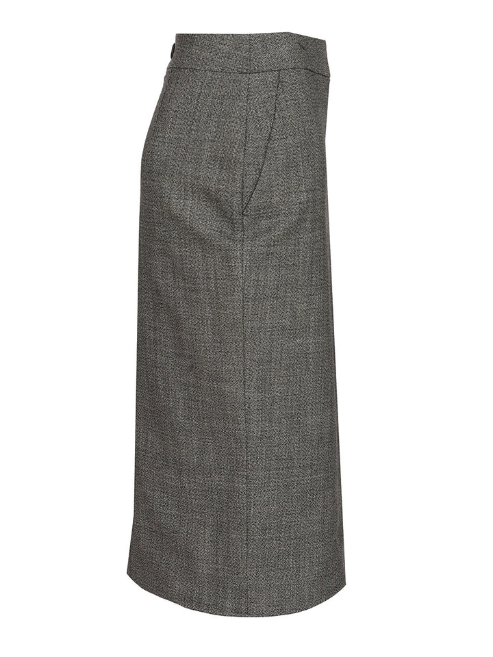 Mcqueen Uniform Style Skirt Gonne - Grey | 35bf99570c6249bb3ba84b9084fa203fb6ddcebc