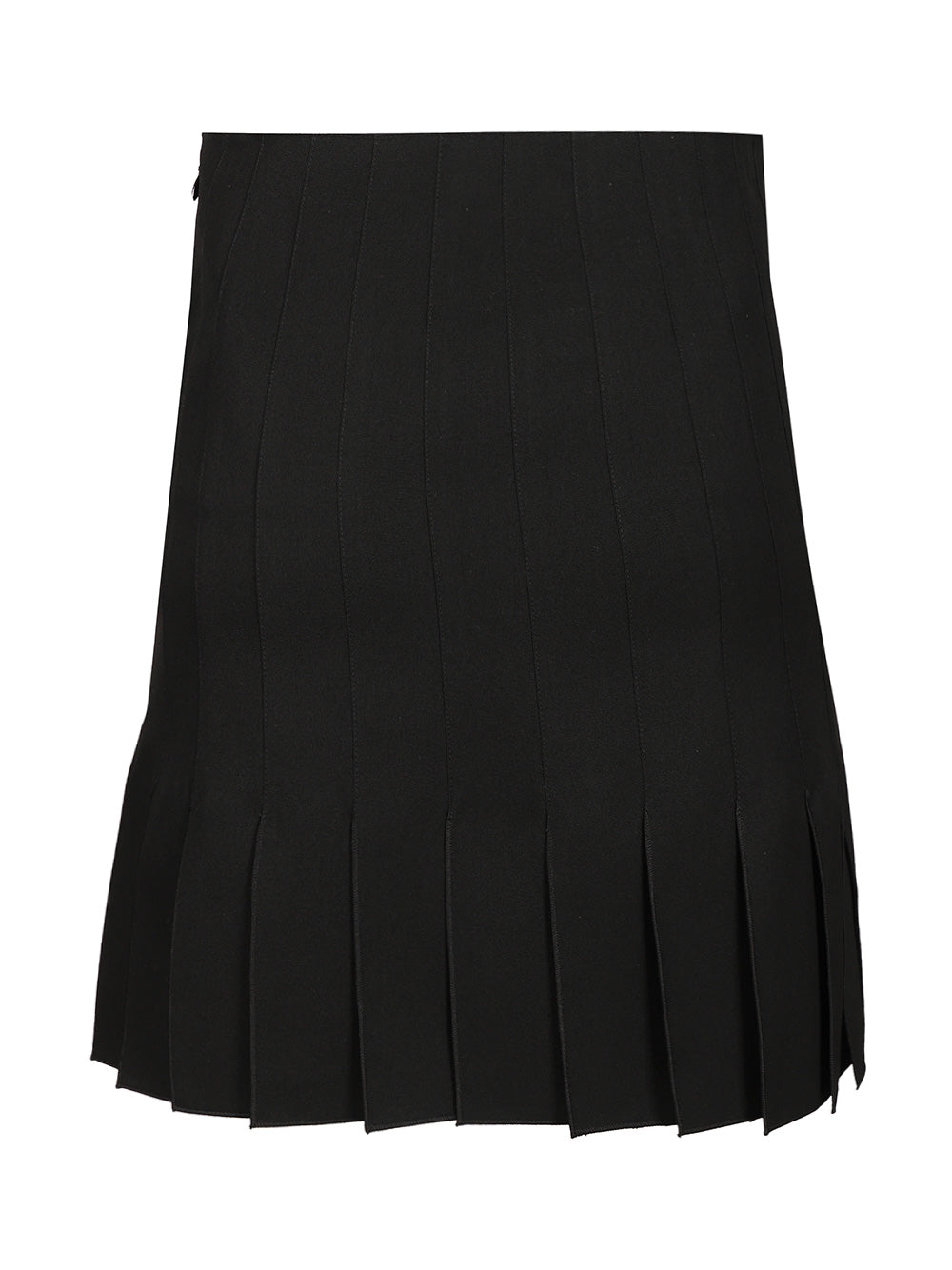 Marni Pleated Wool Mini Skirt Gonne - Nero | d74b8bbeeb6d42448f419839236ec4ad0d9cda0a