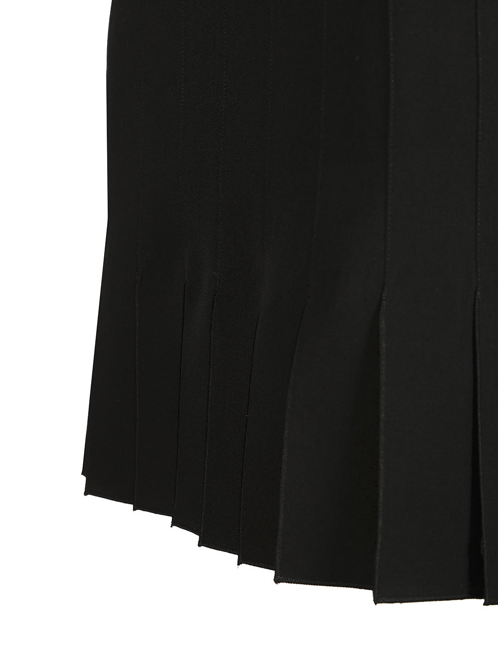 Marni Pleated Wool Mini Skirt Gonne - Nero | 47e22f1a88e69ce0d2e2e5b0da8ccc316c77e83d