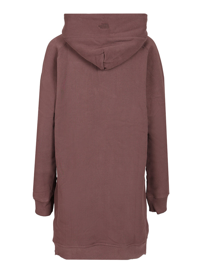 The North Face Relaxed Cotton Hooded Dress Abiti - Marrone | f73178a23f3402cada7473f292de2007cb468ac8