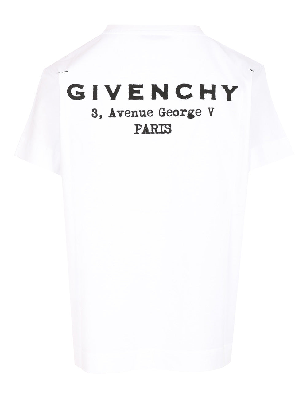 Givenchy Cotton  With Givenchy Print T-Shirt - Bianco | e95a7f1b8d11137cfb86258199915e86921e8d39