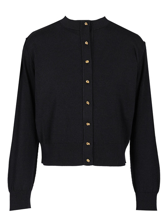 Cotton And Viscose Twin-Set Knitwear Blu