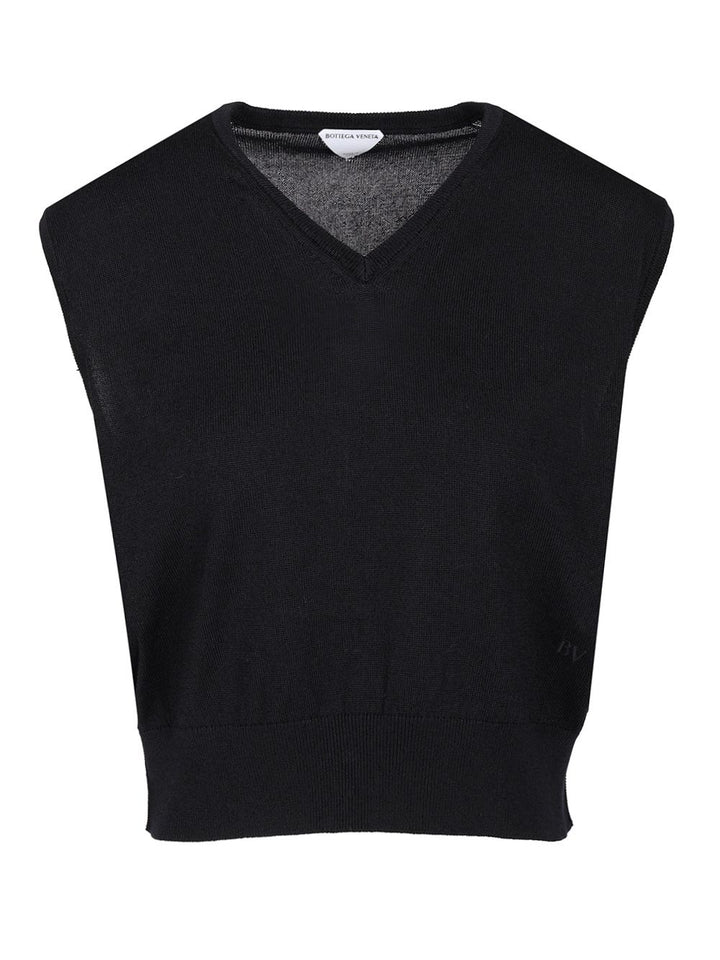 Bottega Veneta Cotton And Viscose Twin-Set Knitwear - Blu | 29ddaef4dfad7920129927f9b0847f3a01aa4b12