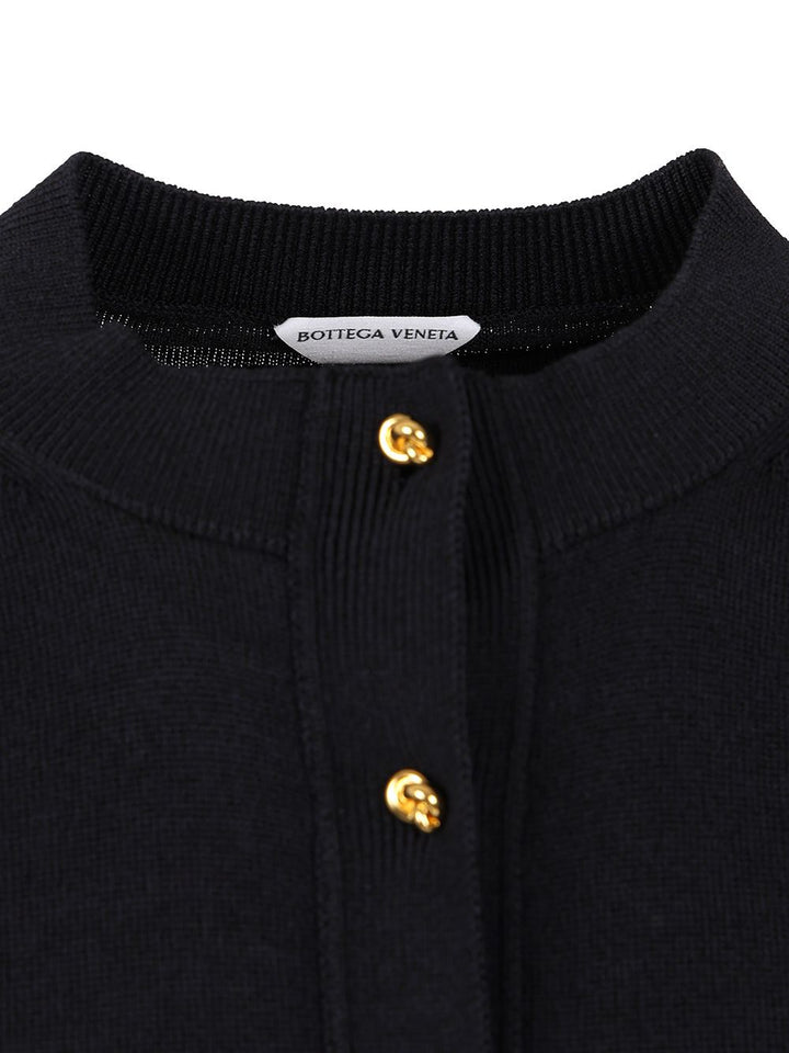 Bottega Veneta Cotton And Viscose Twin-Set Knitwear - Blu | 62c3327c7f218a2d36c88c58edf2b9e4d8930214