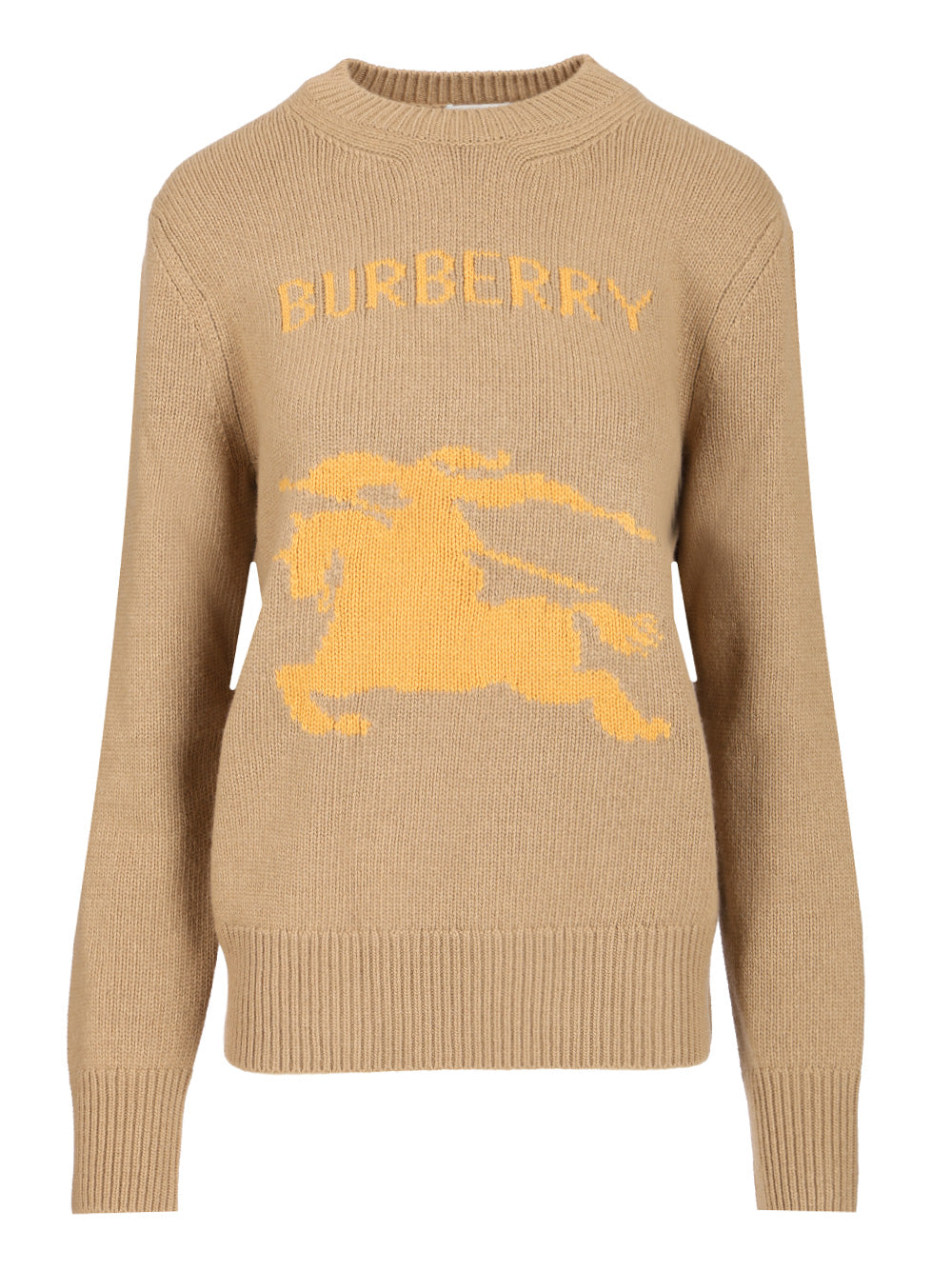 Burberry Wool And Cashmere Sweater With Ekd Knitwear - Marrone | 1a8efb6d2946a83e374e1bea3ca220fc3478fd7d