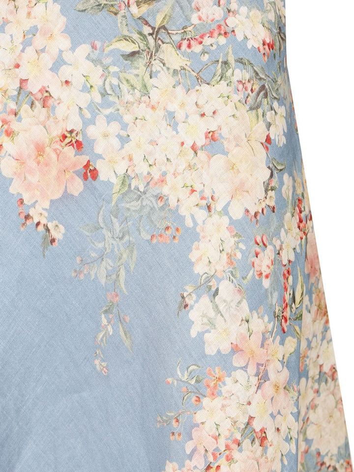 Zimmermann Cascadian Bias Skirt Gonne - Blu | 5530460e90207fb56fc92b1160bdc6fe21188557