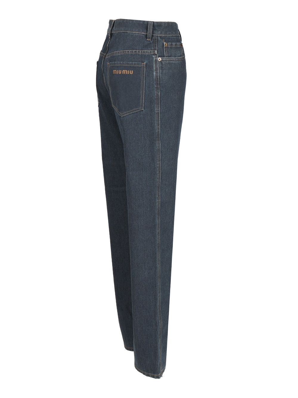 Miu Miu Straight-Leg Denim Trousers Jeans - Blu | ebb296e8328a099708f2a98ae79c2eac683e5ff0