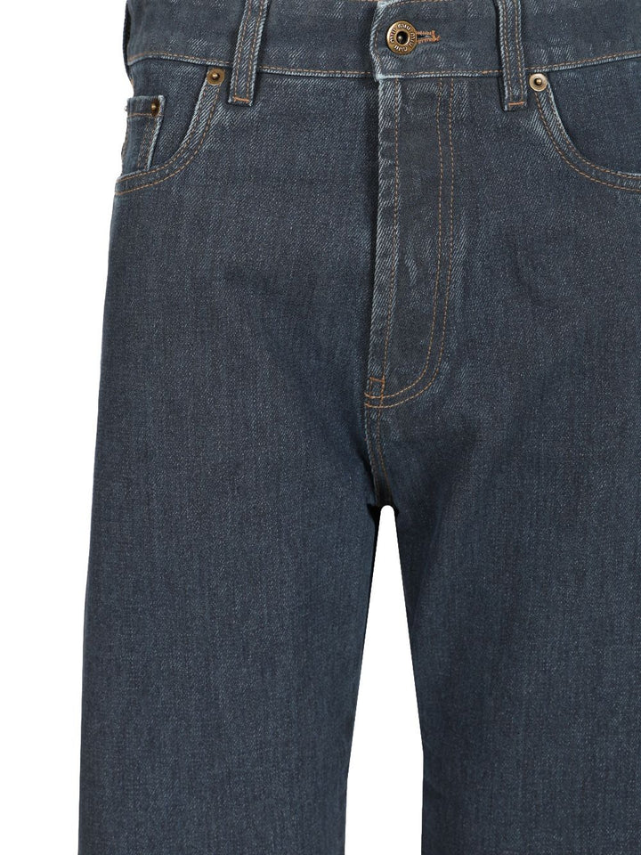 Miu Miu Straight-Leg Denim Trousers Jeans - Blu | 0eee49070564bee413b7e56909d0b1a6280fd06d