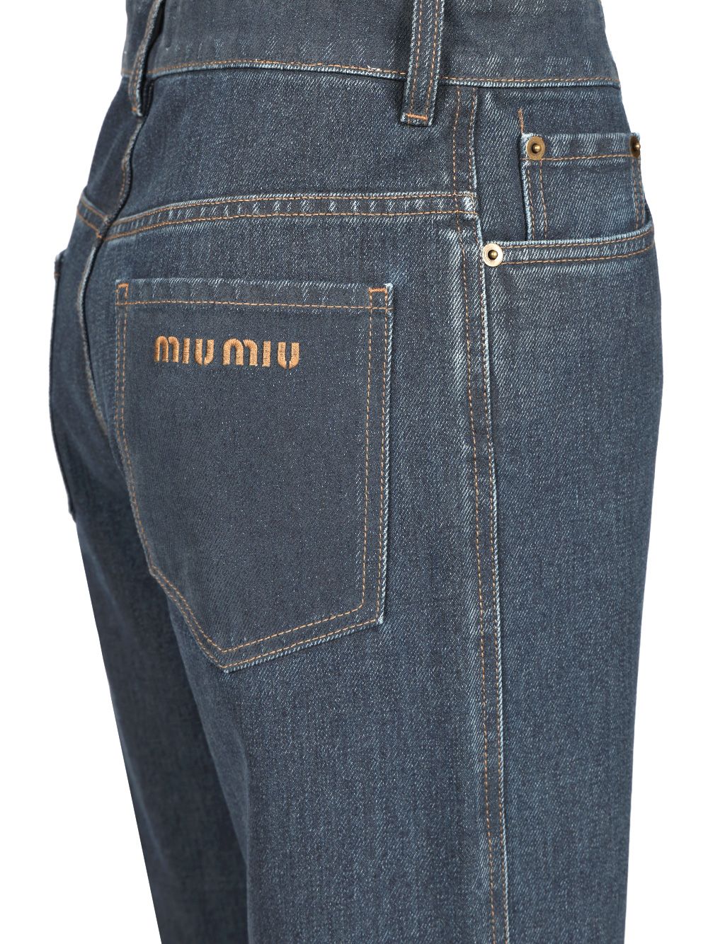 Miu Miu Straight-Leg Denim Trousers Jeans - Blu | 4b41702948d5d34b11589c14533d6cbbfb655a77