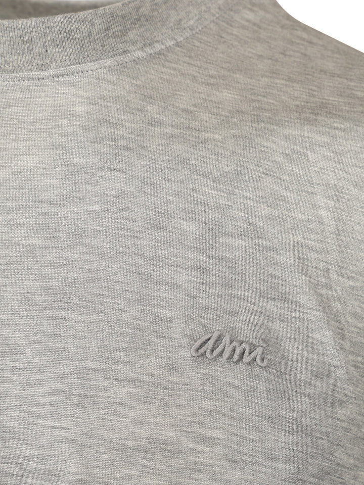 Ami Short Sleeve T-Shirt - Grey | f1443e7bc5fd9279e9eb07579c0969e7b115fd01